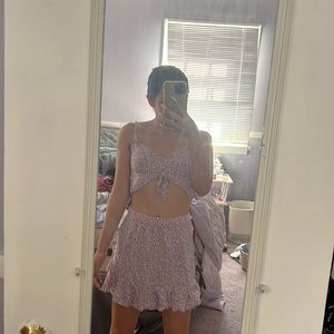 Matching skirt and top